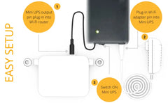 WiFi Router UPS Power Bank 12 Volts 1A 1.5A Tp Link Tenda PTCL Fiber 12v Router