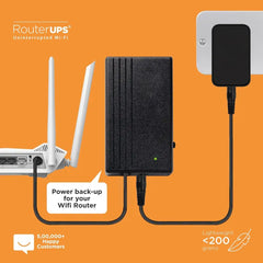 WiFi Router UPS Power Bank 12 Volts 1A 1.5A Tp Link Tenda PTCL Fiber 12v Router