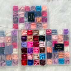 576 Pcs Box Colorful Artifical Nails Acrylic Full Cover Nail With Nail Glue